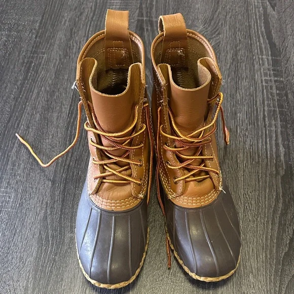 L.L. Bean Tan 6” Tan / Bean Duck Boots - Picture 5 of 7